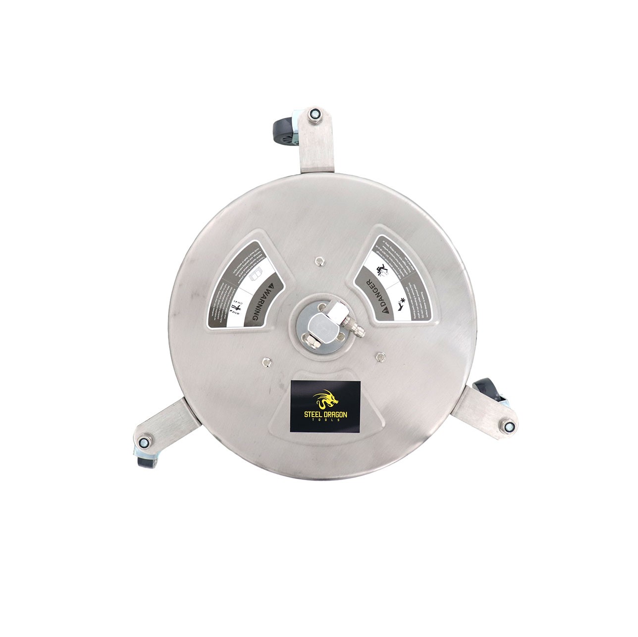 Erie Tools 14″ Stainless Steel Pressure Washer Surface Cleaner Wheels No Handle