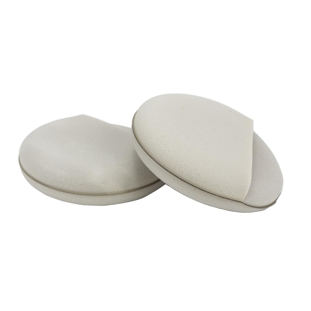 Car Wax Applicator, Finger Pocket Foam, 3.5 Inch, 2-Pack | Ergonomic Grip, No…