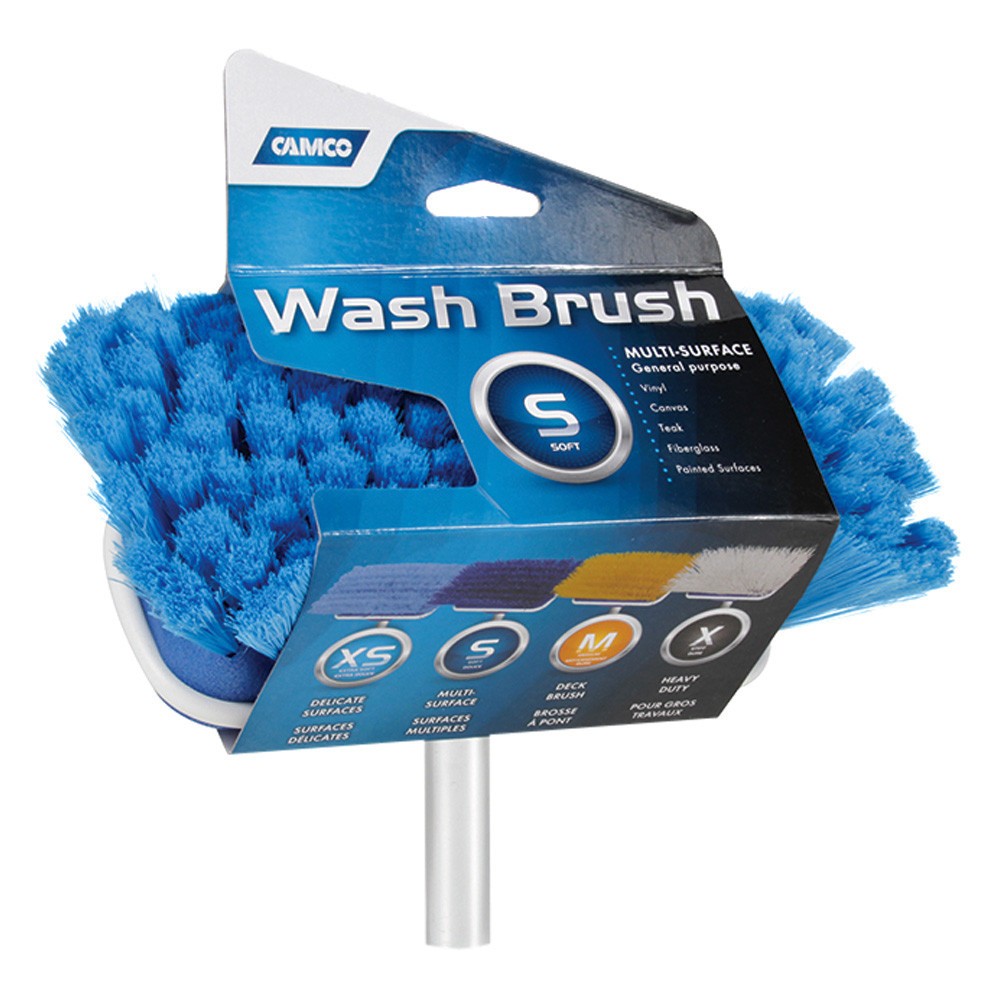 Camco 41922 7″ L Dark Blue Soft Multi-Purpose Brush Head Attachment