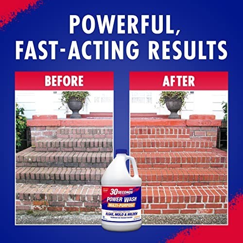 Powerful Pressure Washer Cleaner – Removes Algae, Mold, Mildew & Grime – 2 Pack