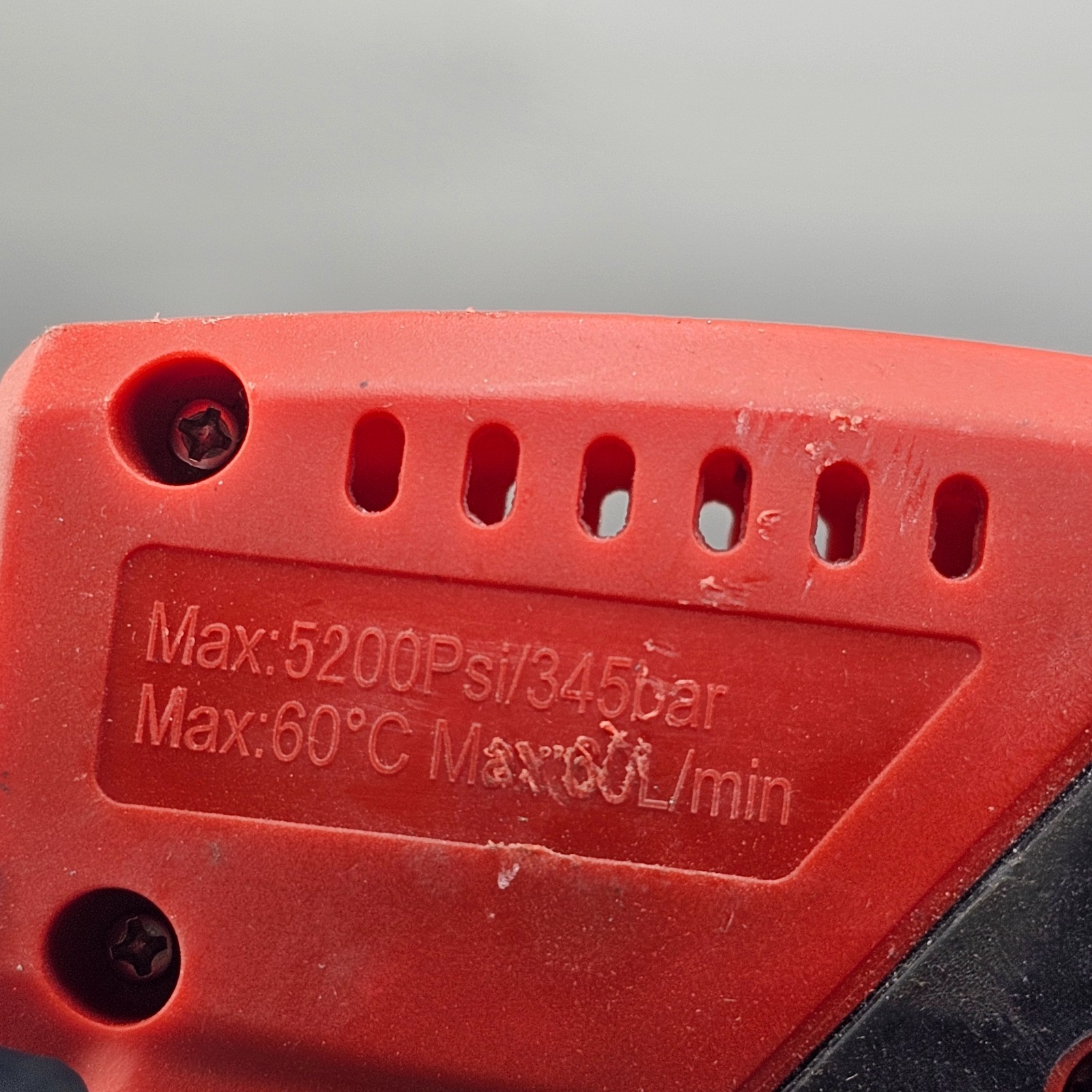 High Pressure Washer Gun 5200 PSI / 345 Bar Max: 60°c