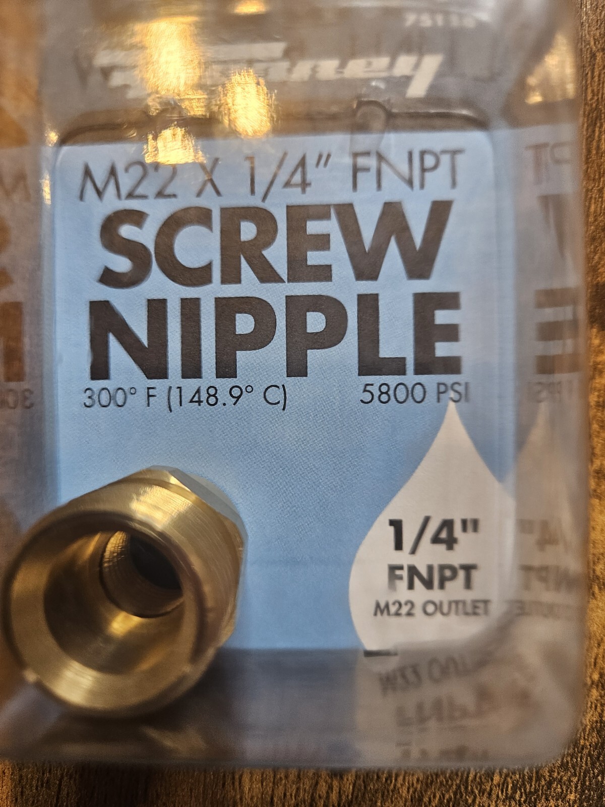 Forney 75114 Pressure Washer Accessories Female Screw Nipple M22M X 1/4″ FNPT