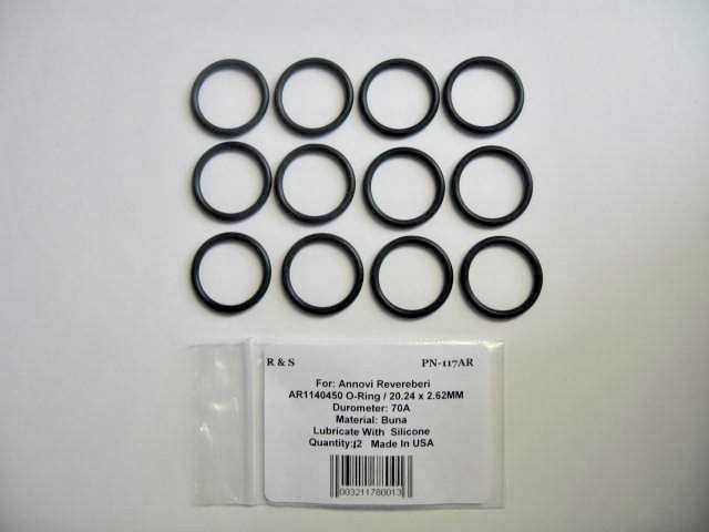 12 Annovi Reverberi AR1140450 O Rings / R&S 117AR / 20.24 X 2.62MM
