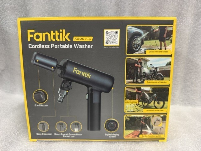 Fanttik K200 Flip Cordless Portable Washer 5-in-1 Nozzle OEM New