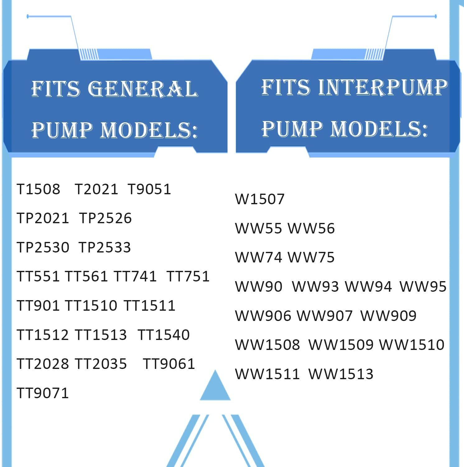Inter Pump Seal Packing KIT 96, Fits for GP K96 KIT96 15mm TT Series