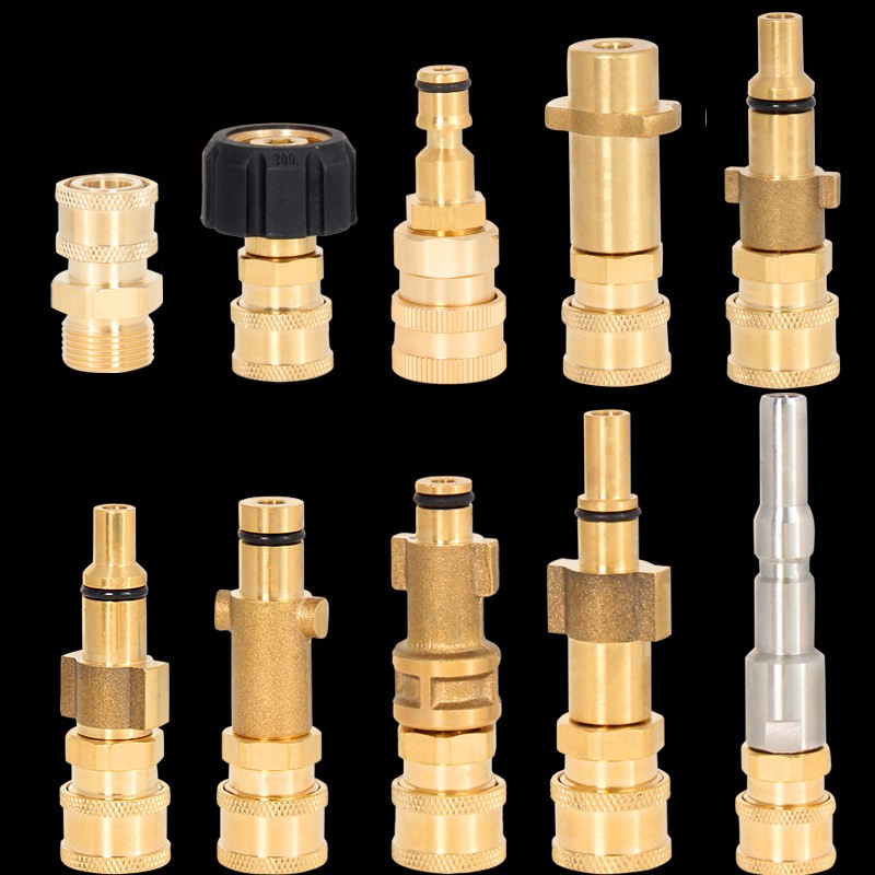 Pressure Washer Quick Connector Spray Torch Foam Snow Foam Lance Connector Brass