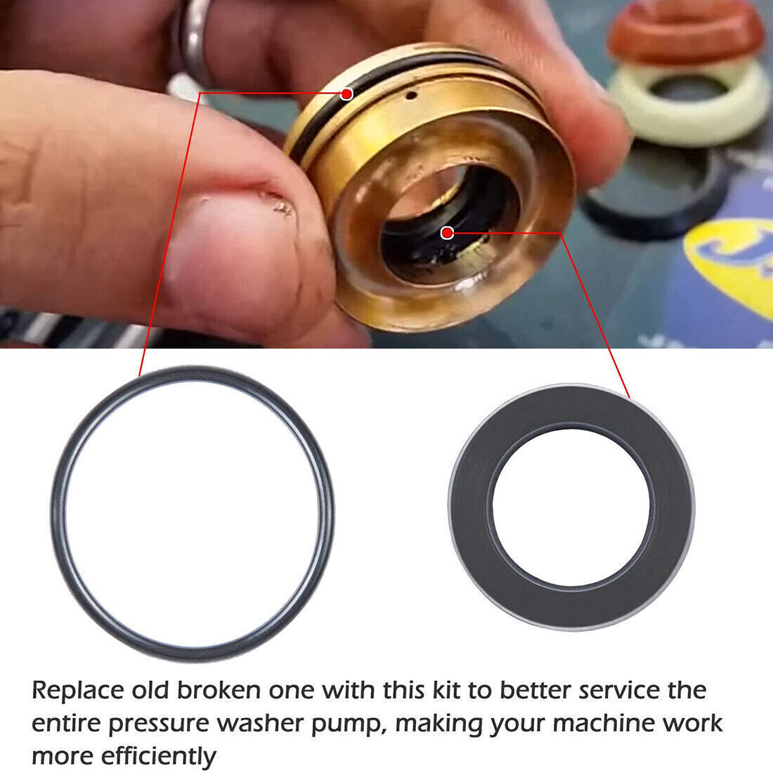 Packing Water Seal Kit 5019006400 For Comet ZWD ZWDK Series 15MM Pumps 3030/4040