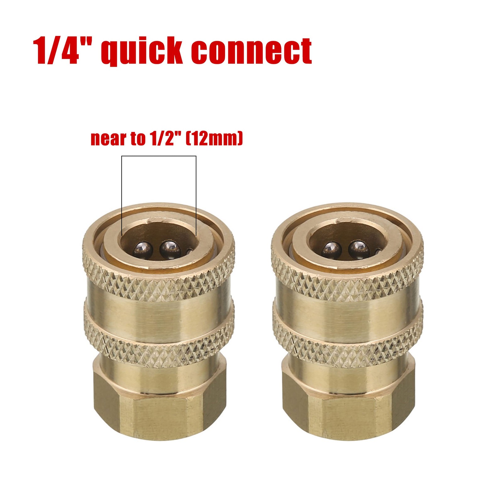 Pressure Washer Coupler, 1/4 Inch Quick Connect