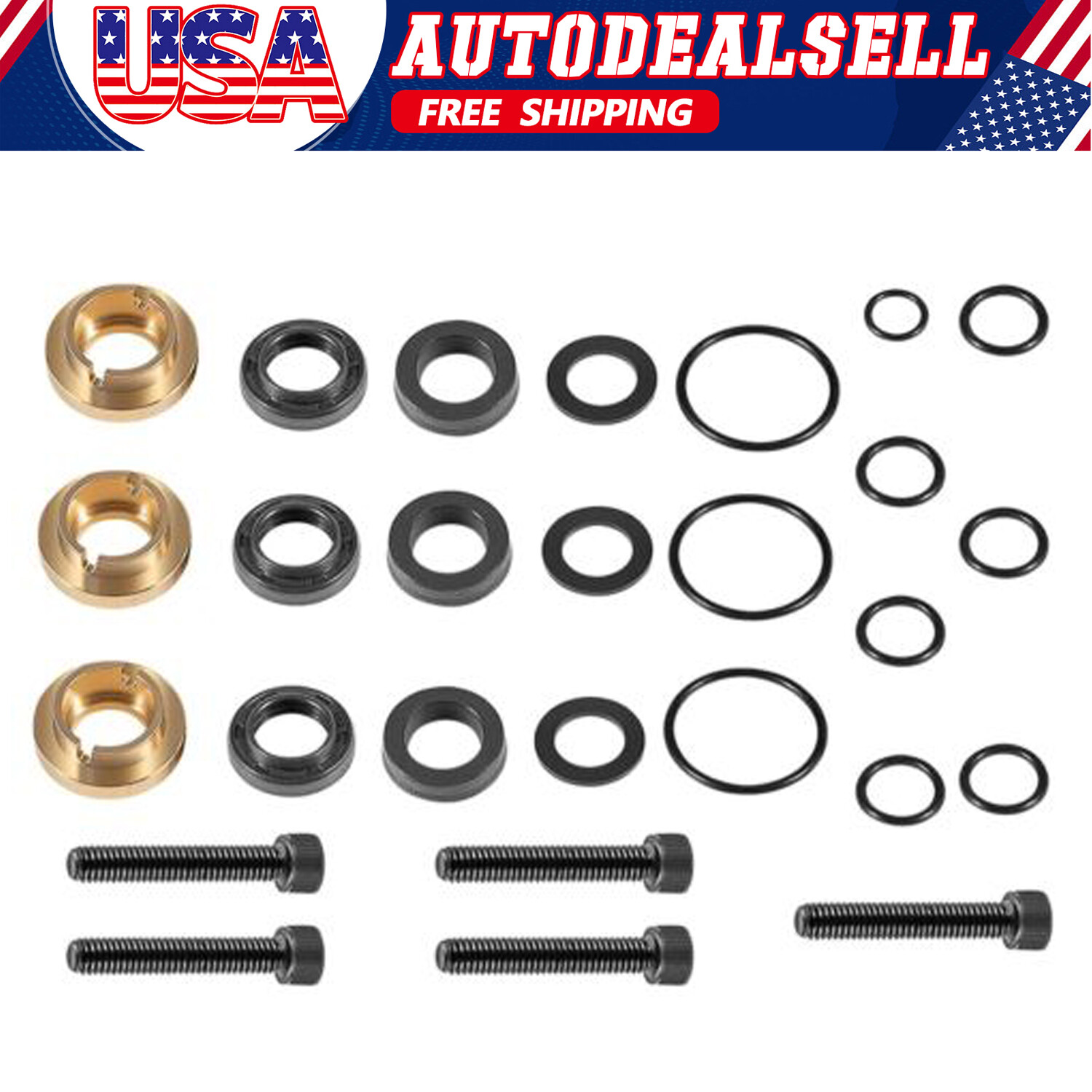 Replace for Briggs & Stratton Pressure Washer Seal Kit 190595GS 190711GS (27PCS)