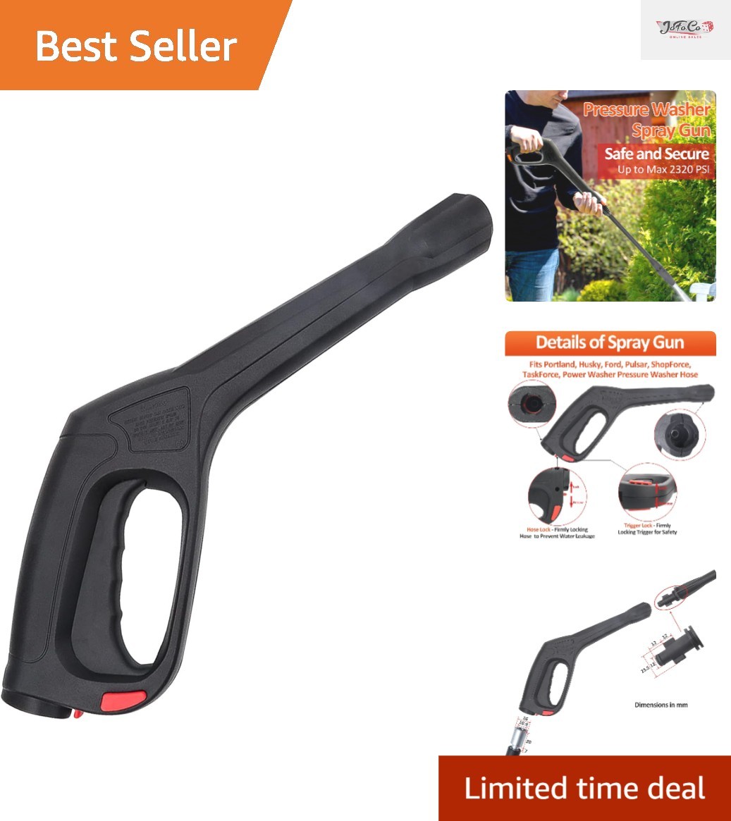 Durable Metal Spray Gun with 2320 PSI for TaskForce & Powerwasher Compatibility