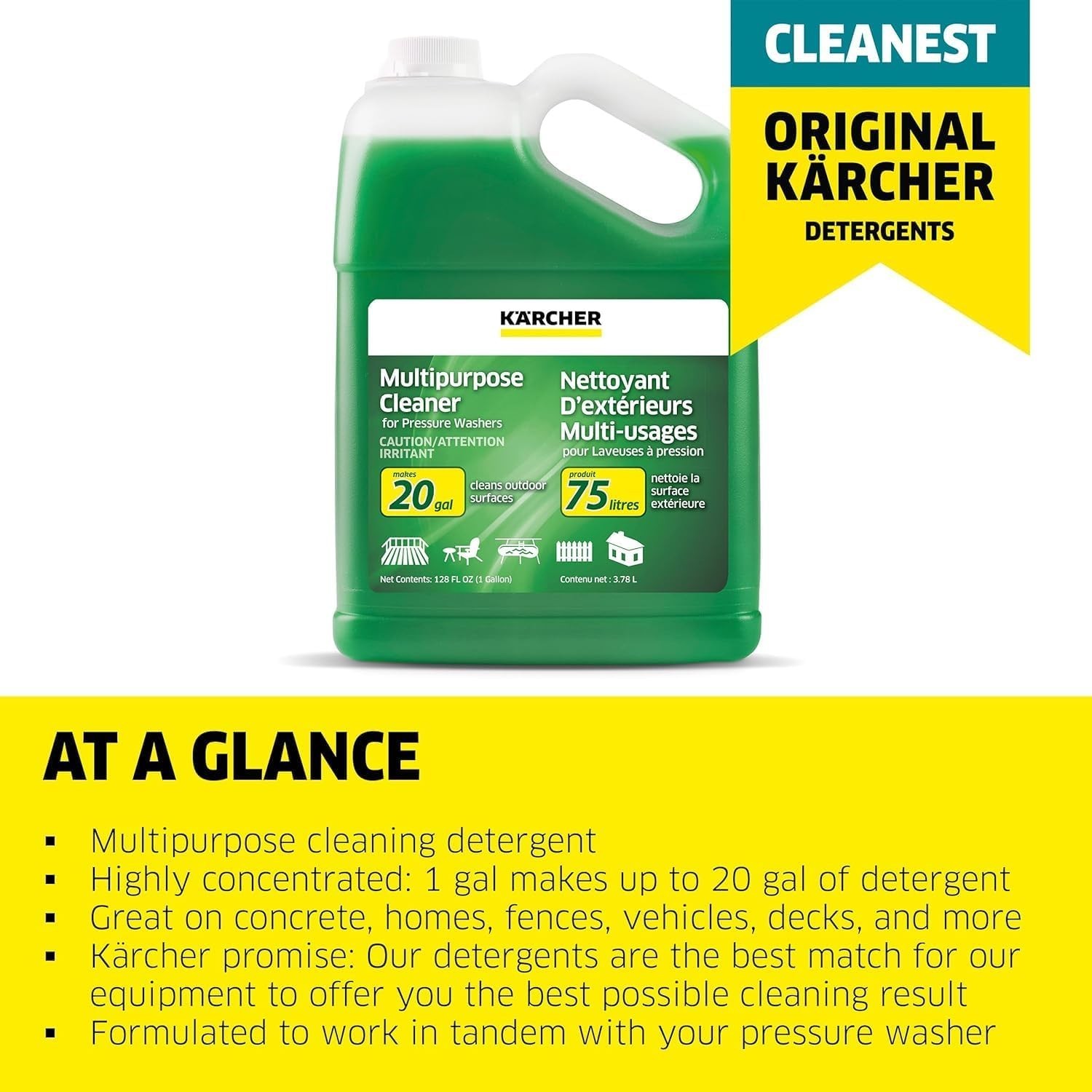 Kärcher Multi-Purpose Pressure Washer Detergent – Eco-Friendly & Powerful
