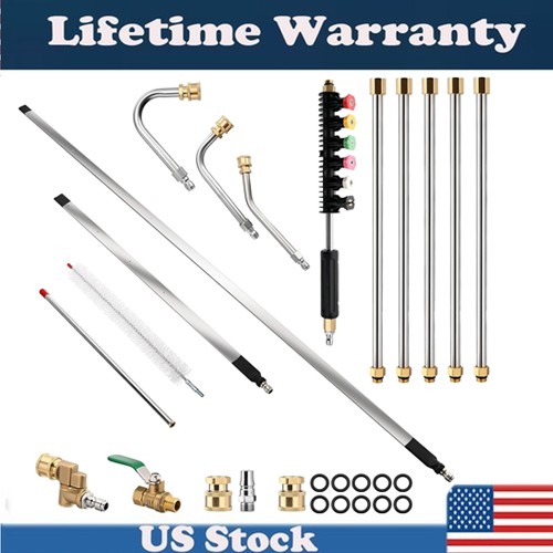 47″ &24″ Radiator Cleaning Wand Set, Pressure Washer Extension Wand Cleaning