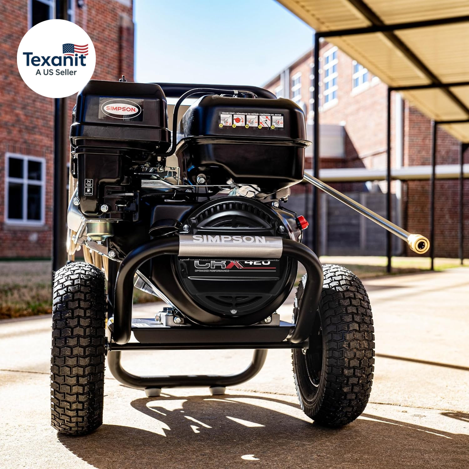 Simpson 4400 PSI Gas Pressure Washer, 4.0 GPM Commercial Power Washer, Cold Wate