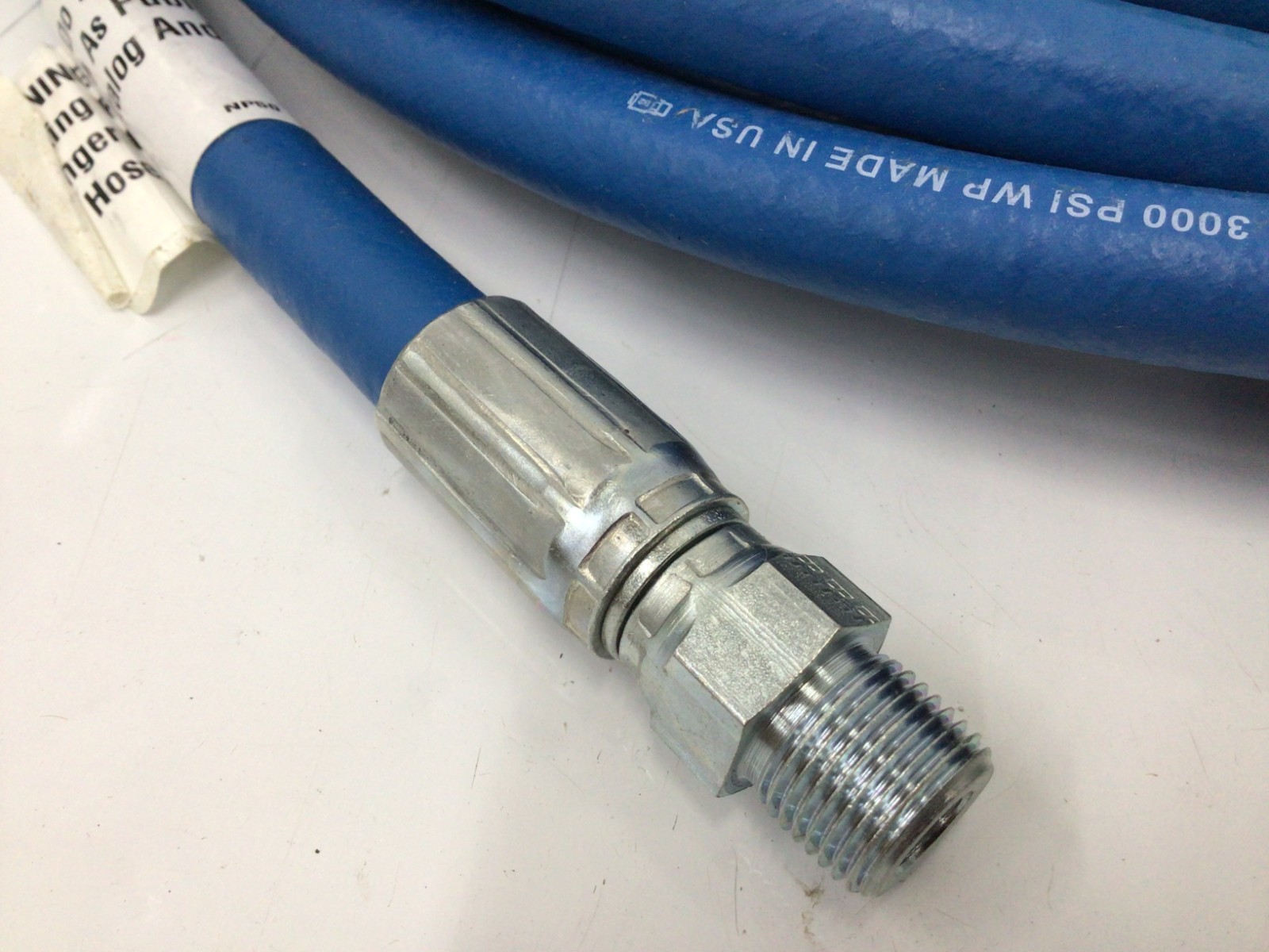 CONTINENTAL 20023702 Pressure Washer Hose,Blue, 3/8″ ID x 50 ft. 3JT40