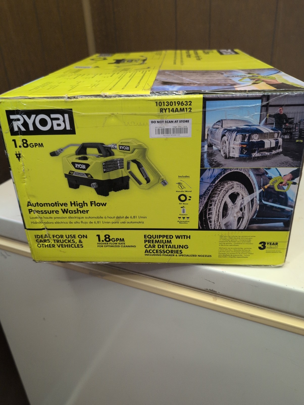 NEW!! RYOBI 1200 PSI 1.8 GPM Cold Water High Flow Electric Pressure Washer (NEW