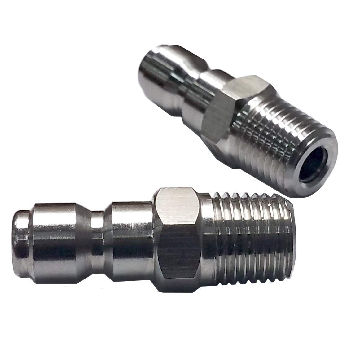 2 PCS UW11PW91A2 Pressure Washer 1/4Inch Male Quick Connect Plug 6000 PSI