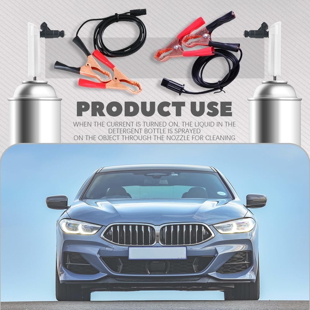 4Pcs Fuel Injector Cleaner Kit, Universal Fuel Injector Flush Cleaner Adapter DI