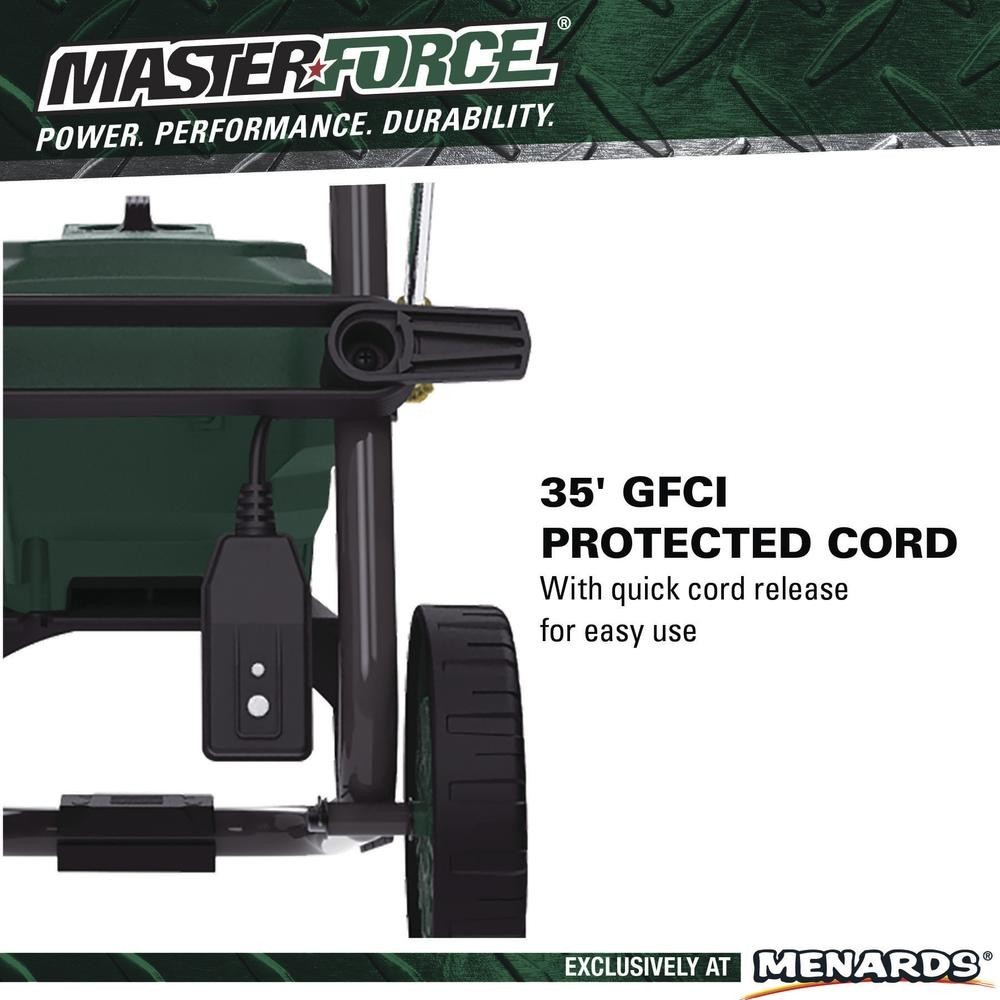2000 PSI 1.2 GPM 13 Amp Corded Electric Pressure Washer Hand Truck Deck Cleaner