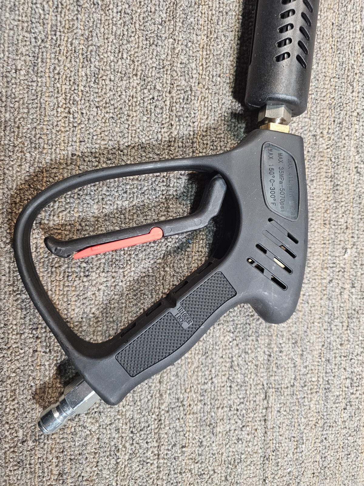 Pressure Washer Trigger Lock Spray Gun Max 35Mpa-5070 PSI, Max 41L/min 11 GPM