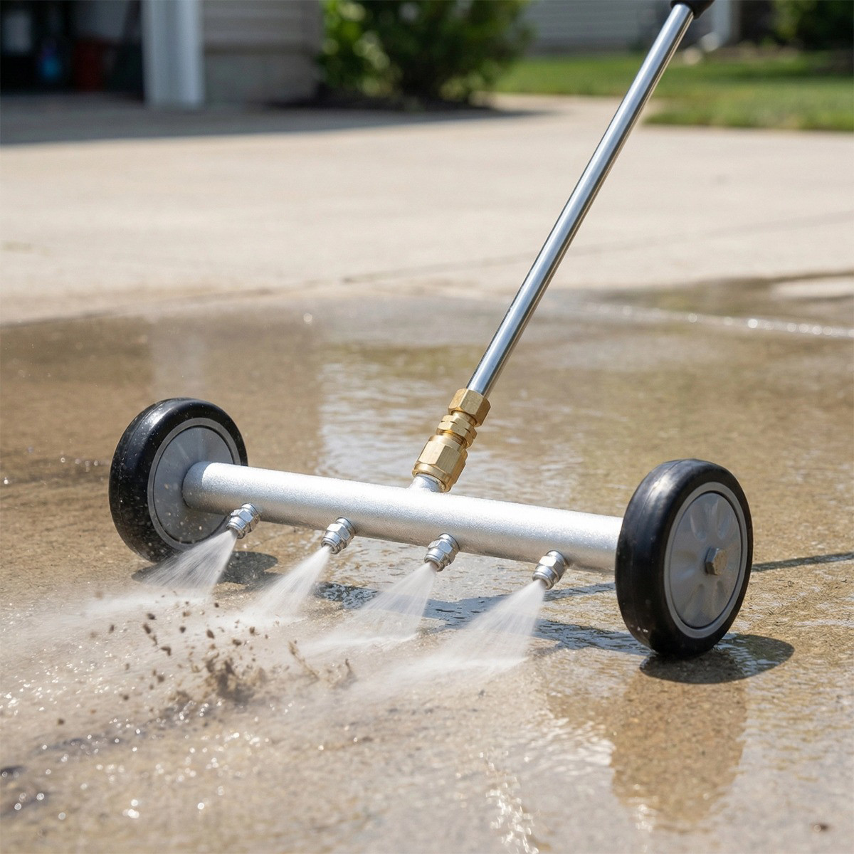 4000PSI Under Car Pressure Washer Undercarriage Cleaner Underbody Wash Broom Set
