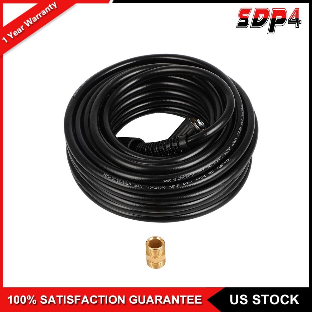 High Pressure Washer Hose 50ft 3200PSI M22 Power Washer Extension Hose