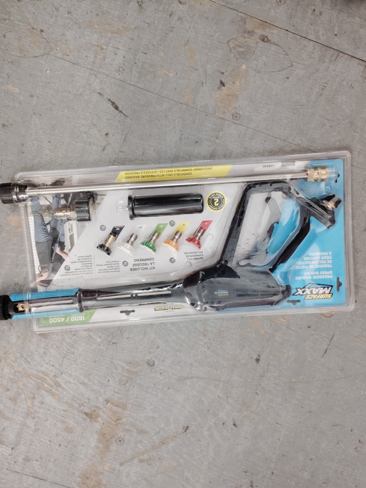 Surface Max 4500 PSI Pressure Washer Accessories Gun, Hoes, Brush And More