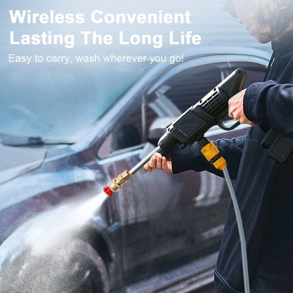 460W Electric Cordless High Pressure Water Spray Cars Gun Washer Cleaner Yard