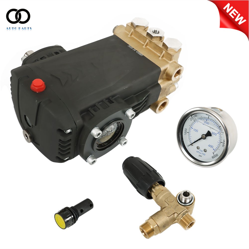 5.6GPM Pressure Washer Pump 4.5 HP General Right Shaft 3500 PSI Belt Drive Blue