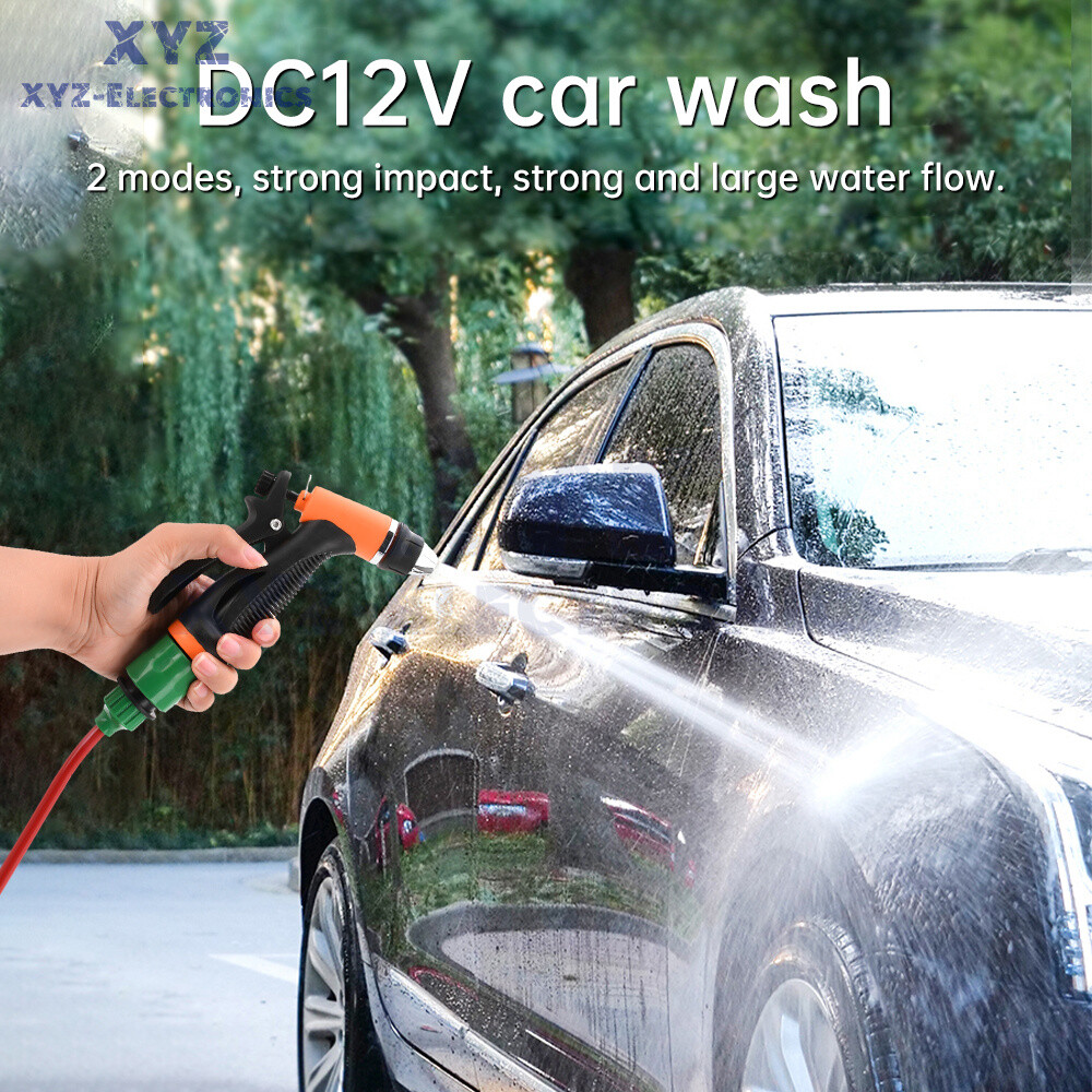 DC12V 80W High Pressure Self-Priming Car Portable Washer Water Pump Kit