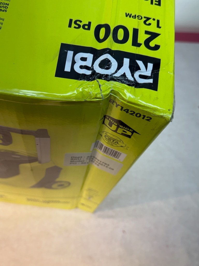 Ryobi RY142012 2100 PSI Corded Electric Cold Water Pressure Washer w/ Foamer