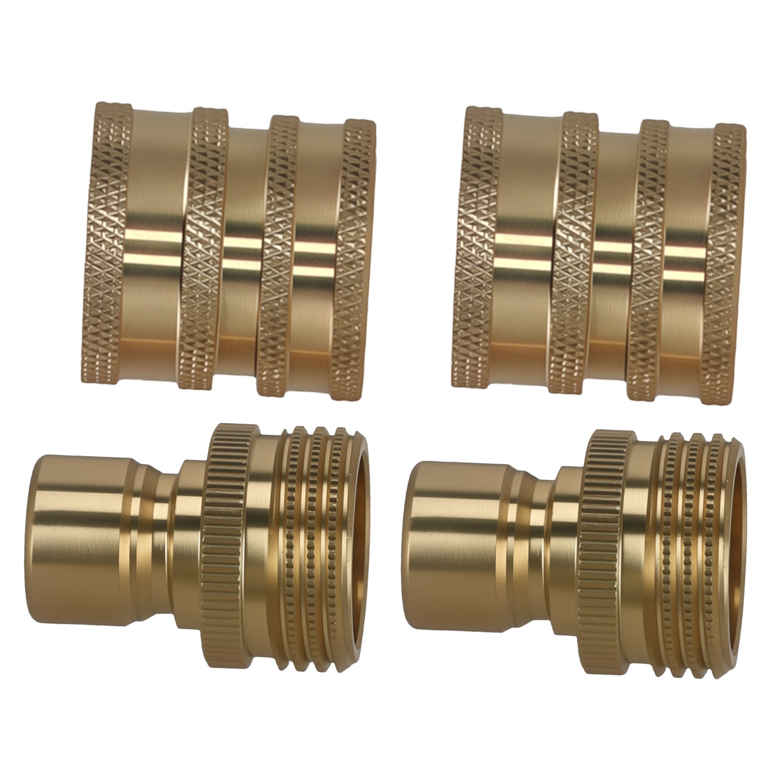 Brass Quick Connect Pressure Washer Adapter Fitting 3/4″ to 1/2″ 4Pcs Pack
