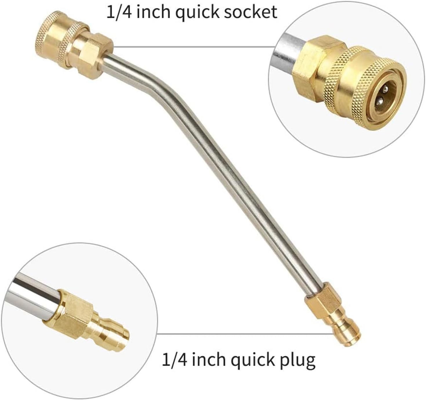 Pressure Washer Gutter Cleaner Attachment, 7 Inch Power Washer Extension Wand…
