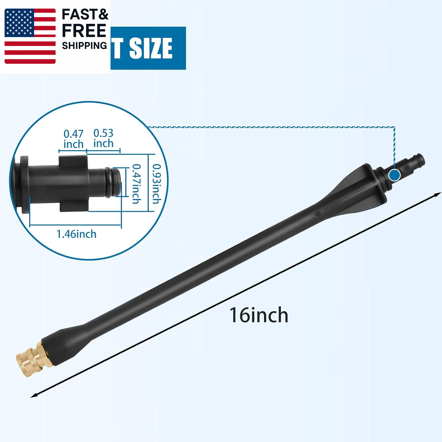 Pressure Washer Wand 308494075 for Ryobi, Portland, Husky Pressure Washer Gun, 2
