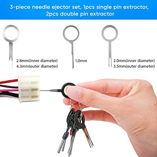 Terminal Extractor Removal Tool Kit, Wire Connector Pin Release tool & Bag,82 pc