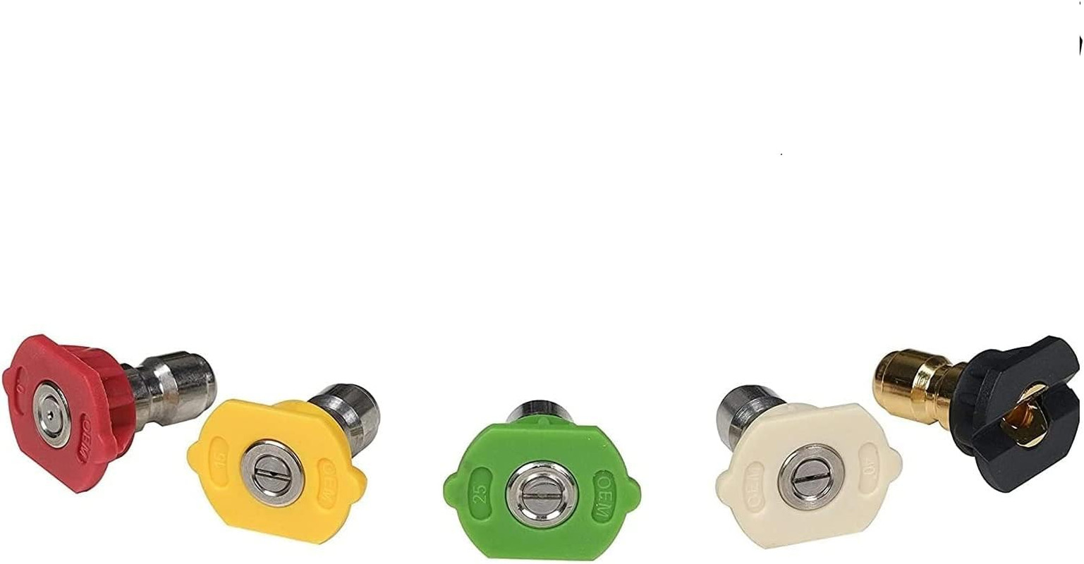 Simpson Cleaning 80145 3600 PSI Universal Pressure Washer Nozzles, 1/4-Inch Quic