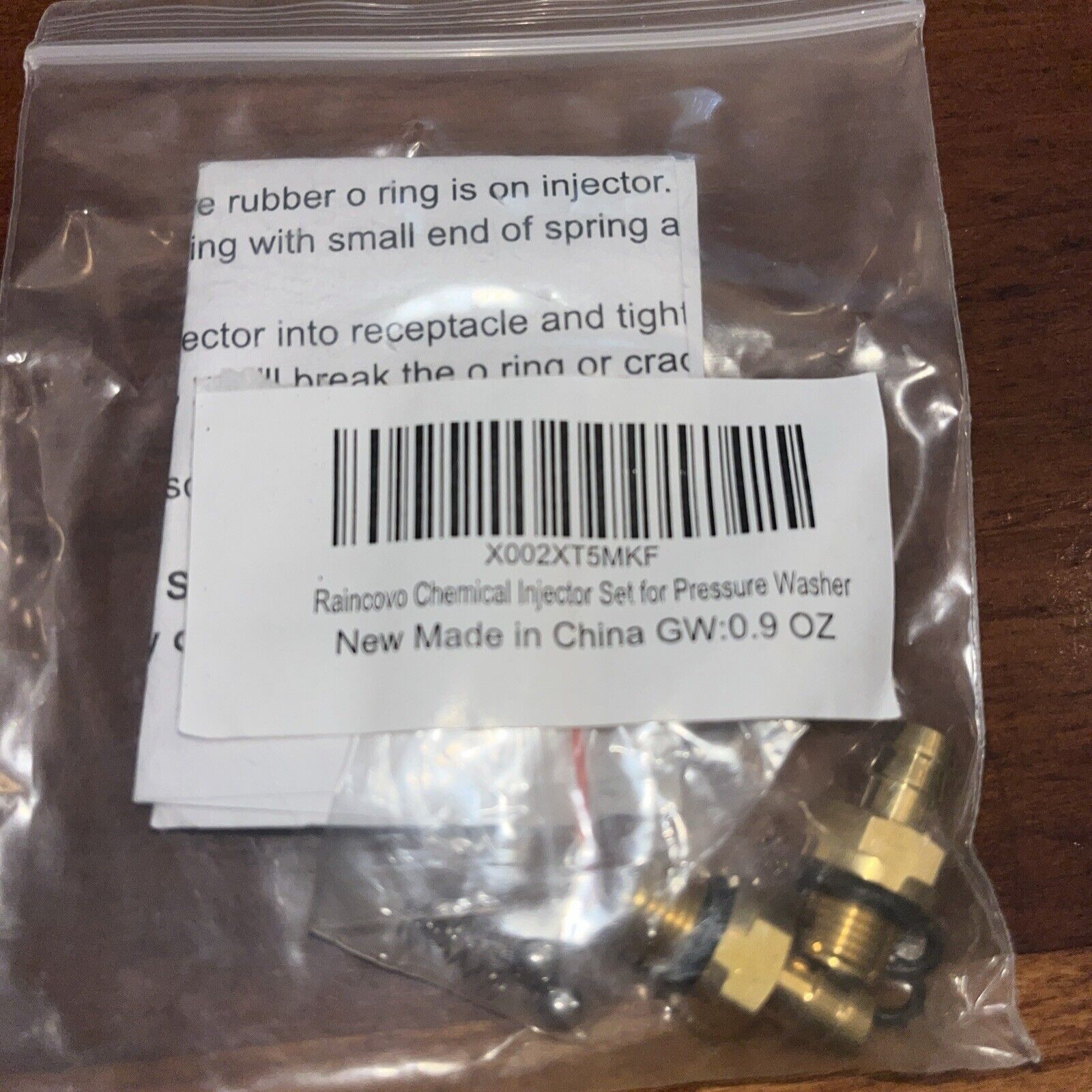 Chemical Injector Kit, Soap Injector for Pressure Washer, 1/8 Inch 27 Male BSP T