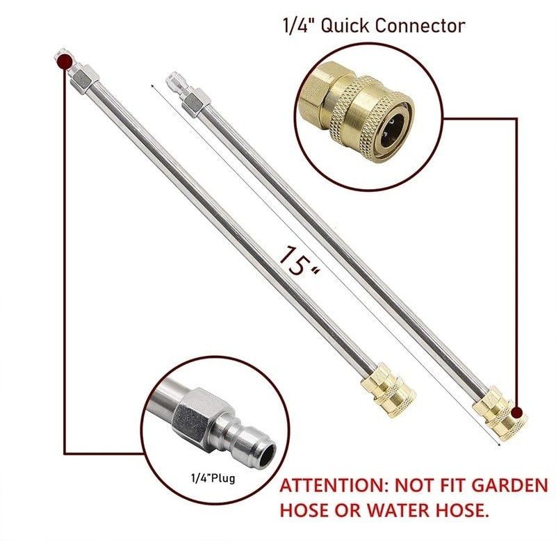 Pressure Washer Surface Cleaner Attachment 4000 PSI Heavy Duty Dual Jet Cleaner