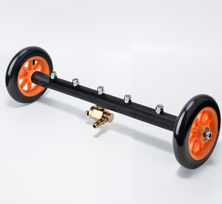 18″ Pressure Washer Surface Cleaner Water Broom Undercarrige Car Clean Brush 2-1