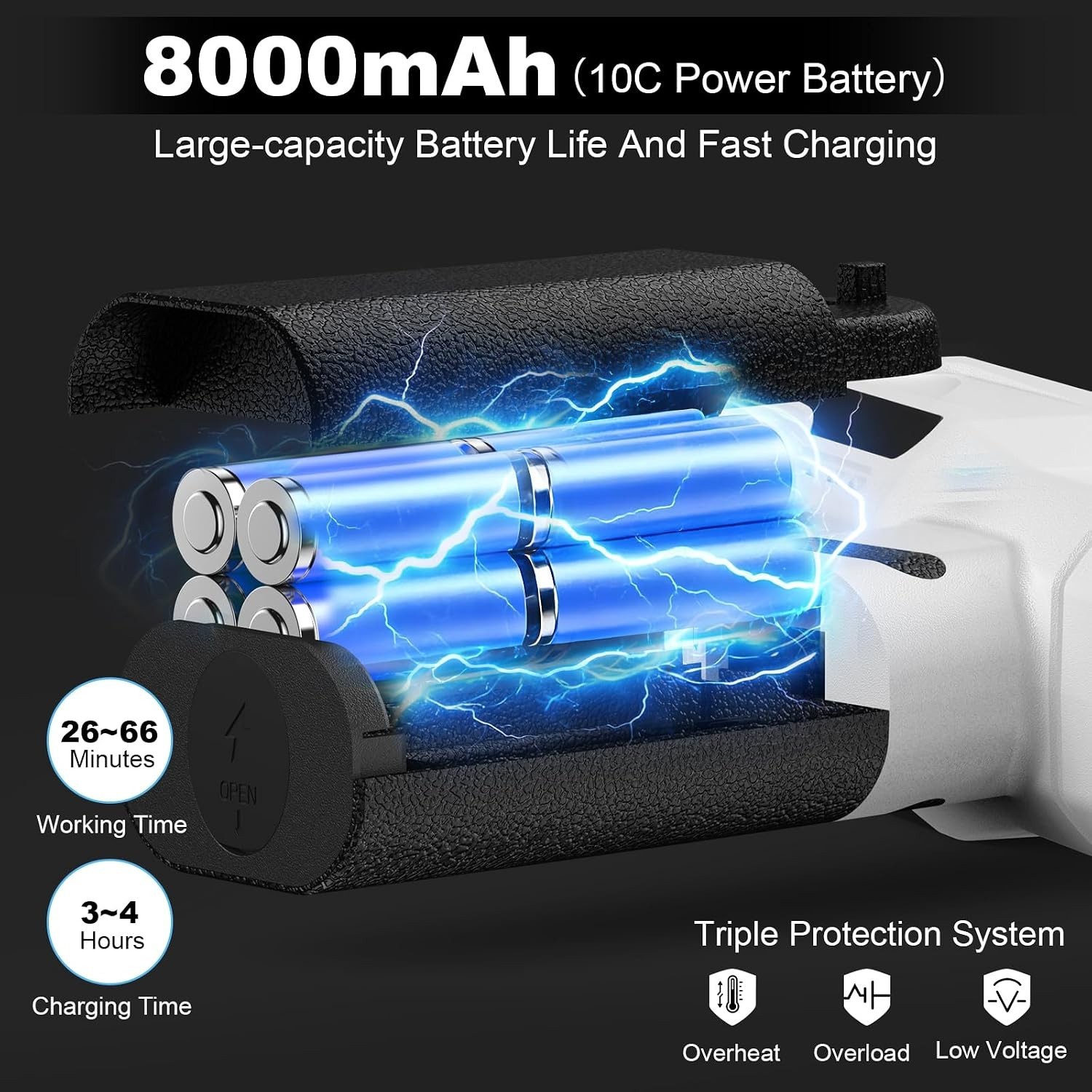 Foldable Cordless Washer, Portable Battery Washers, Handheld Washer for Car H…