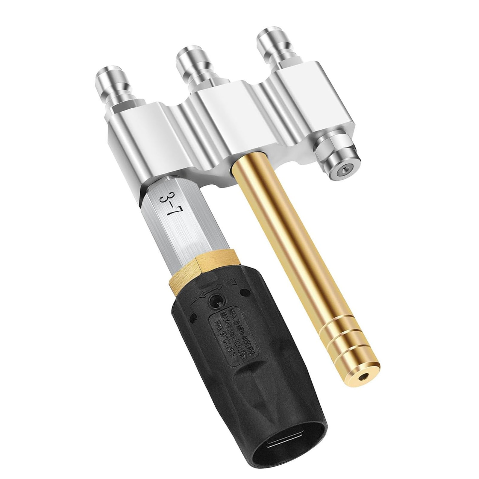M5 Twist Nozzle 1/4in Quick Connection 1000-6000Psi 3-7GPM 3 In 1 Nozzle