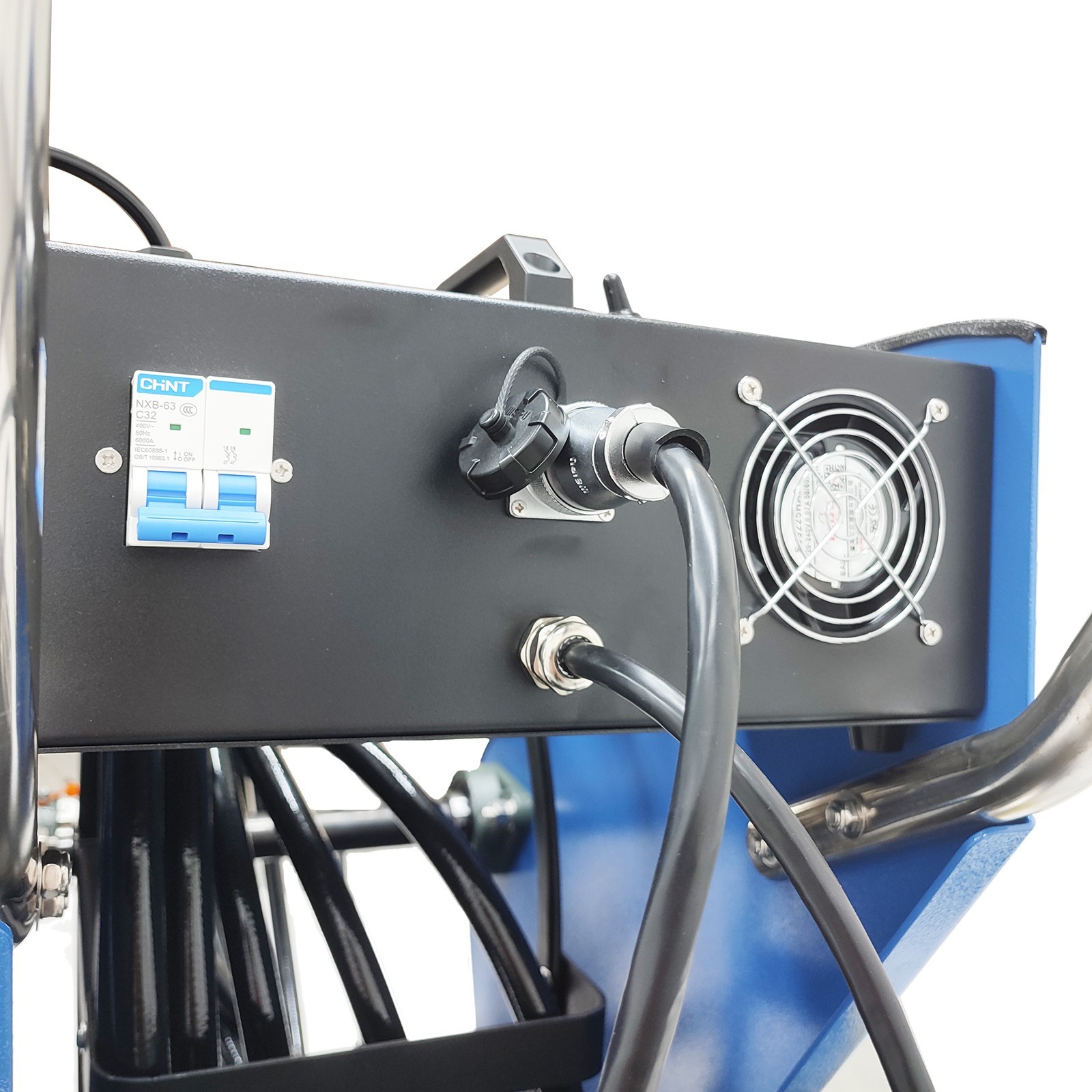 220V Commercial Kitchen Oil Fume Duct Cleaning Machine 6 Brushes suit 100-800mm