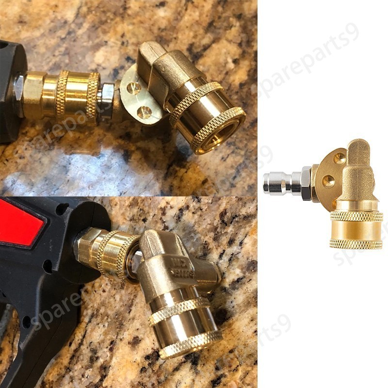 1 Piece Pivoting Coupler High Pressure 1/4″ Quick Connect Rotary Adapter 5 Gears