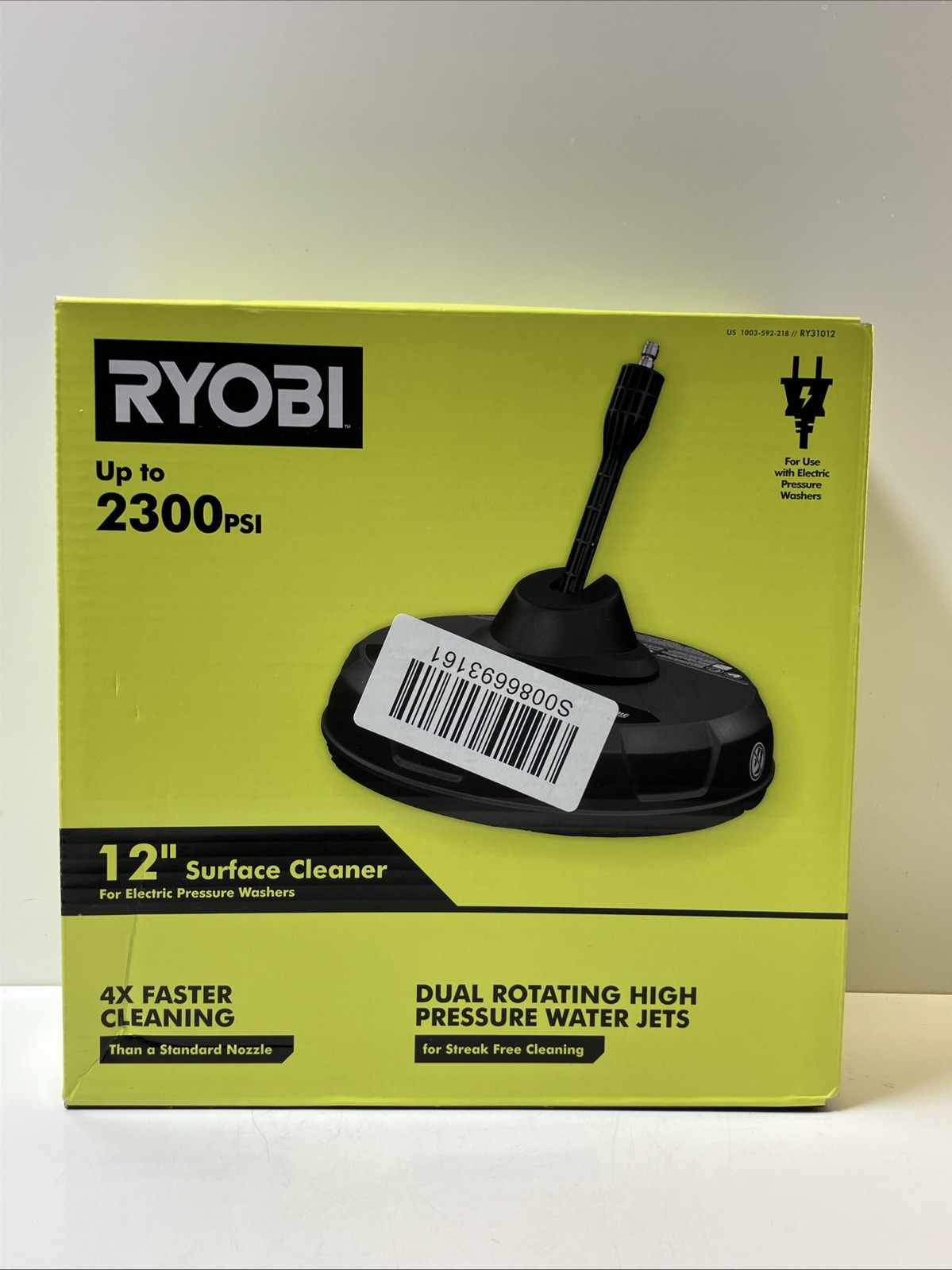 RYOBI RY31012 12″in 2,300 PSI Electric Pressure Washers Surface Cleaner