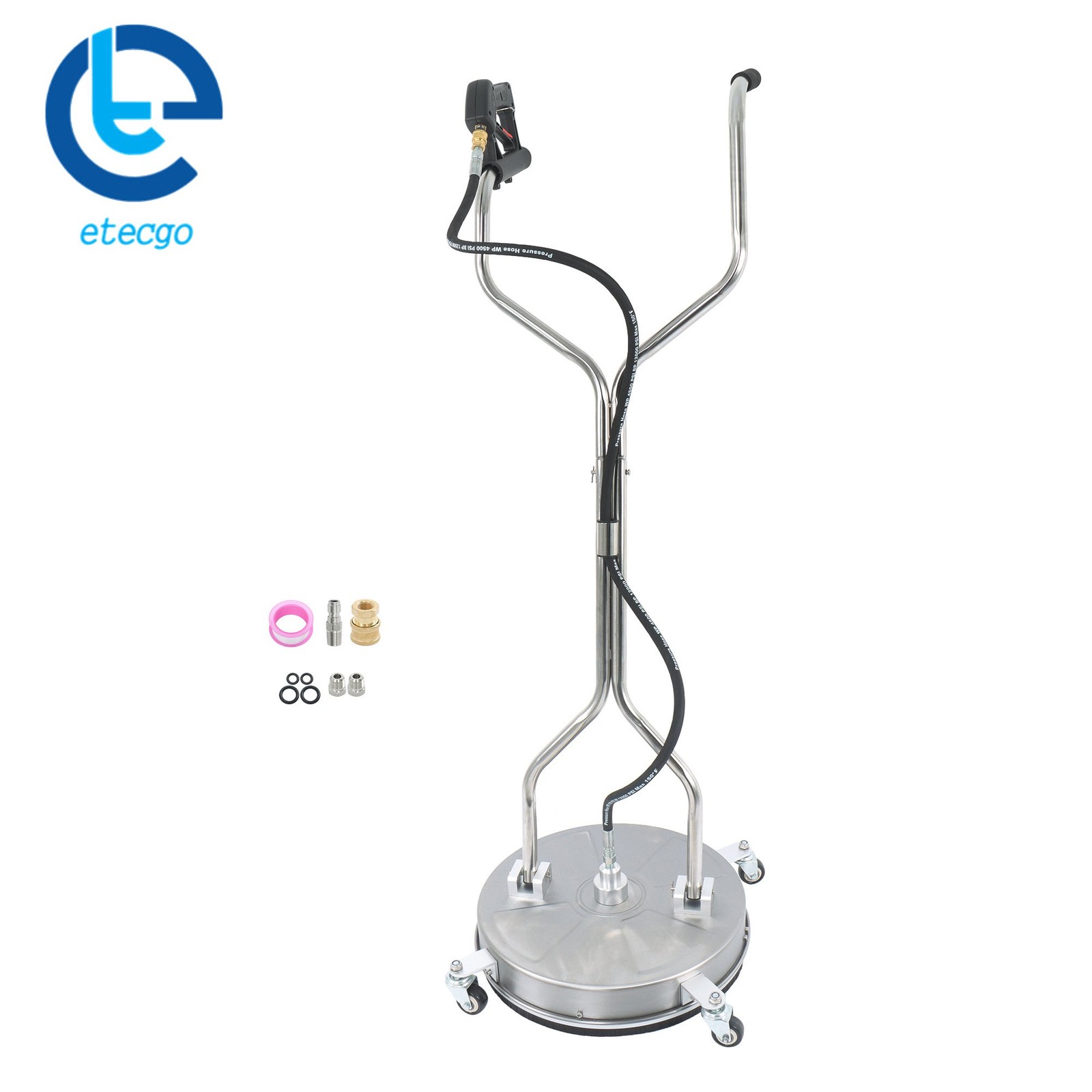 Washer Surface Cleaner w/ Handles & Wheels Quick Connect 18″ Pressure
