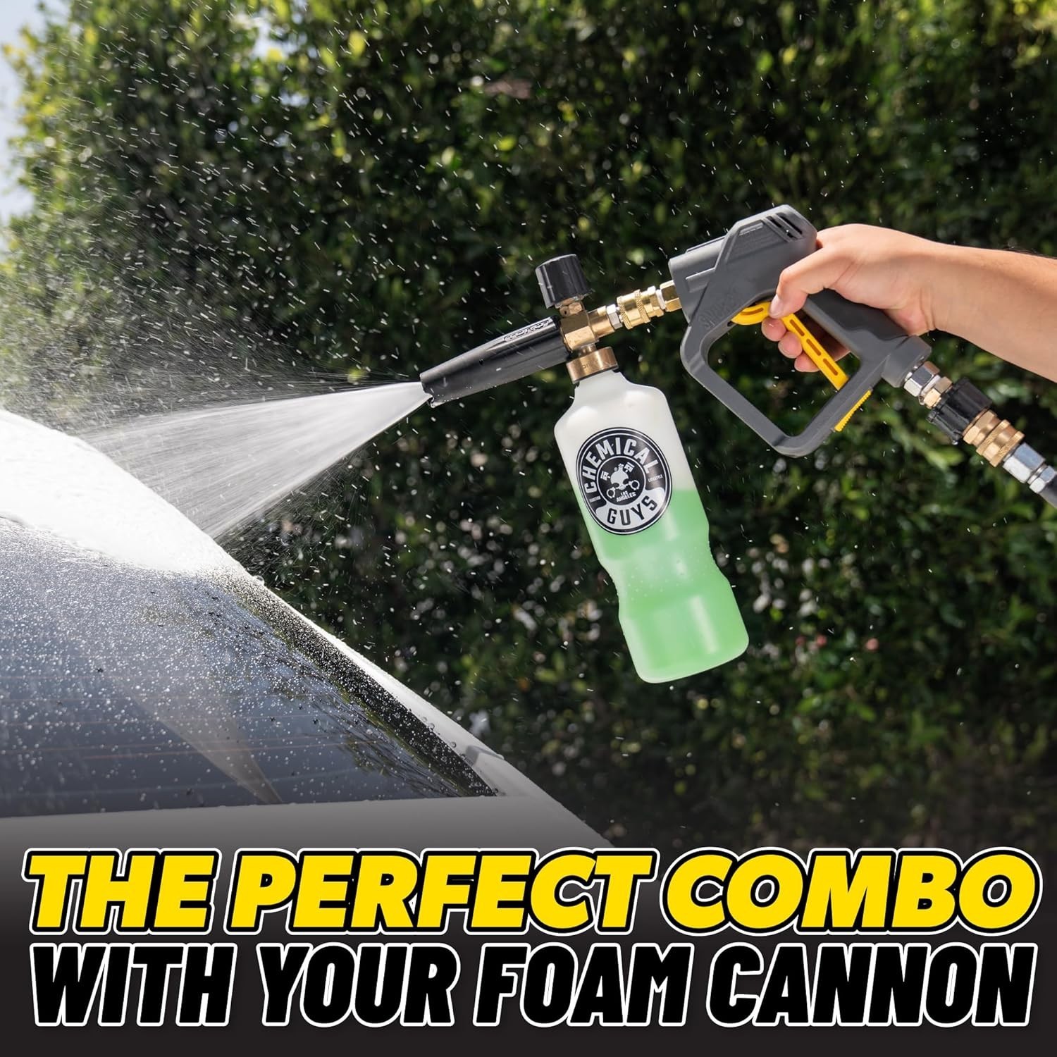 Snubby Pressure Washer Gun with Foam Cannon Short Handle Car Wash Sprayer Detail