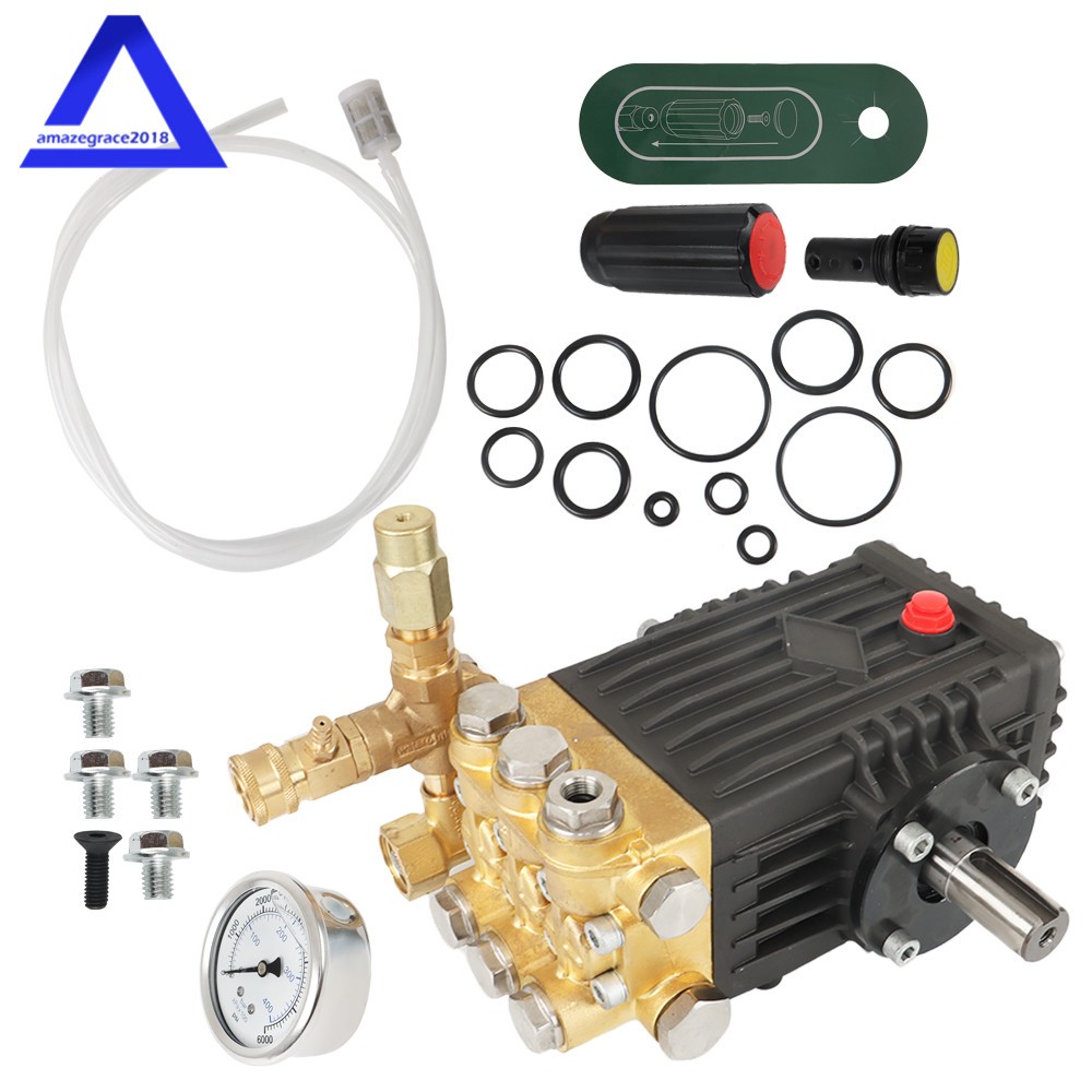 4.9GPM Pressure Power Washer Pump 3600 PSI 24mm Solid Shaft Belt Drive