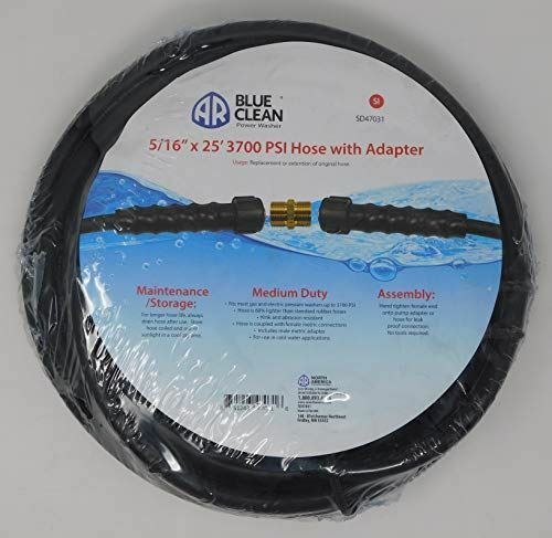 AR North America SD47031 Hose: 25′ x 5/16″ w/MMxMM Adapt 3700 PSI