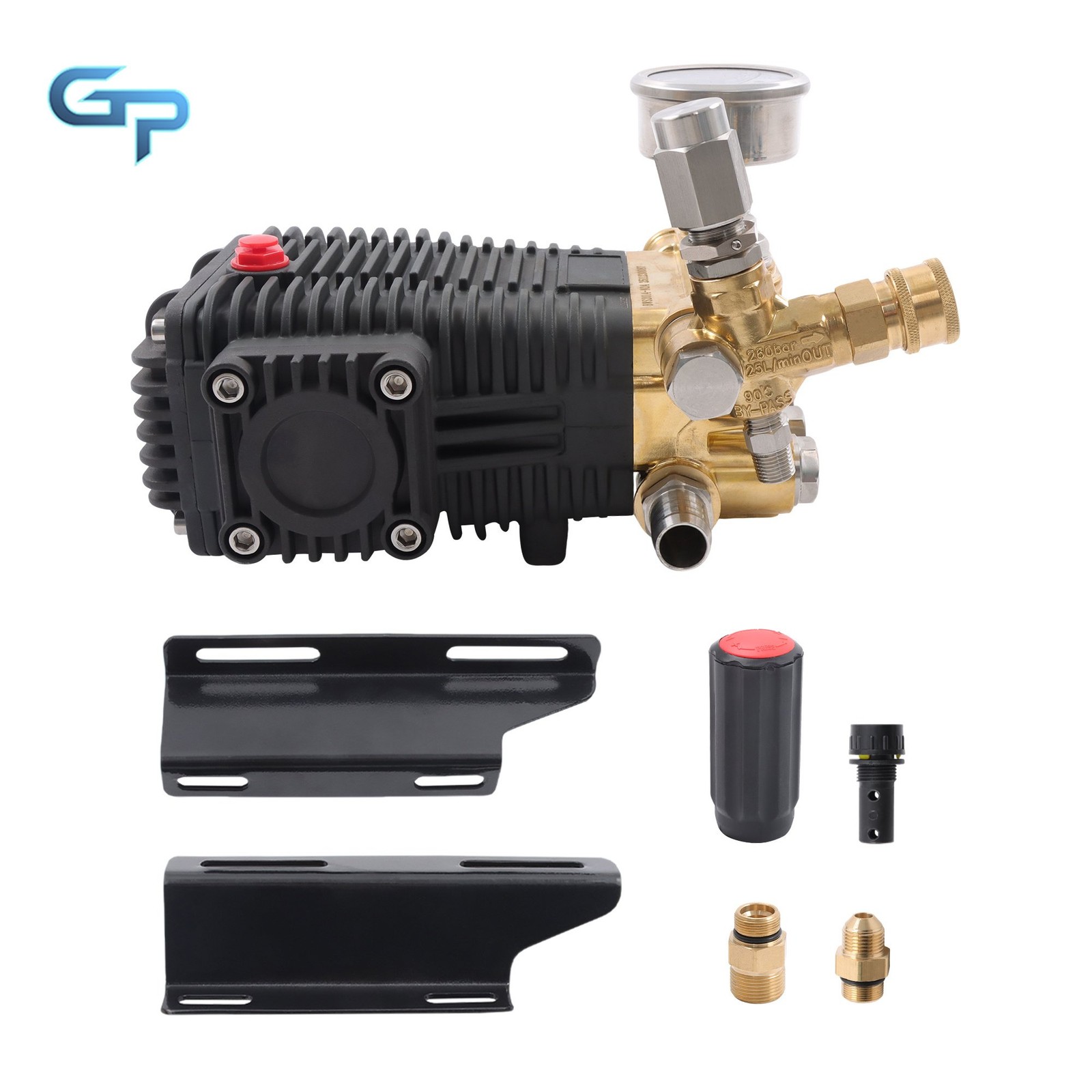 5.6GPM 4.5 HP General Right Shaft 3500 PSI Pressure Washer Pump Belt Drive