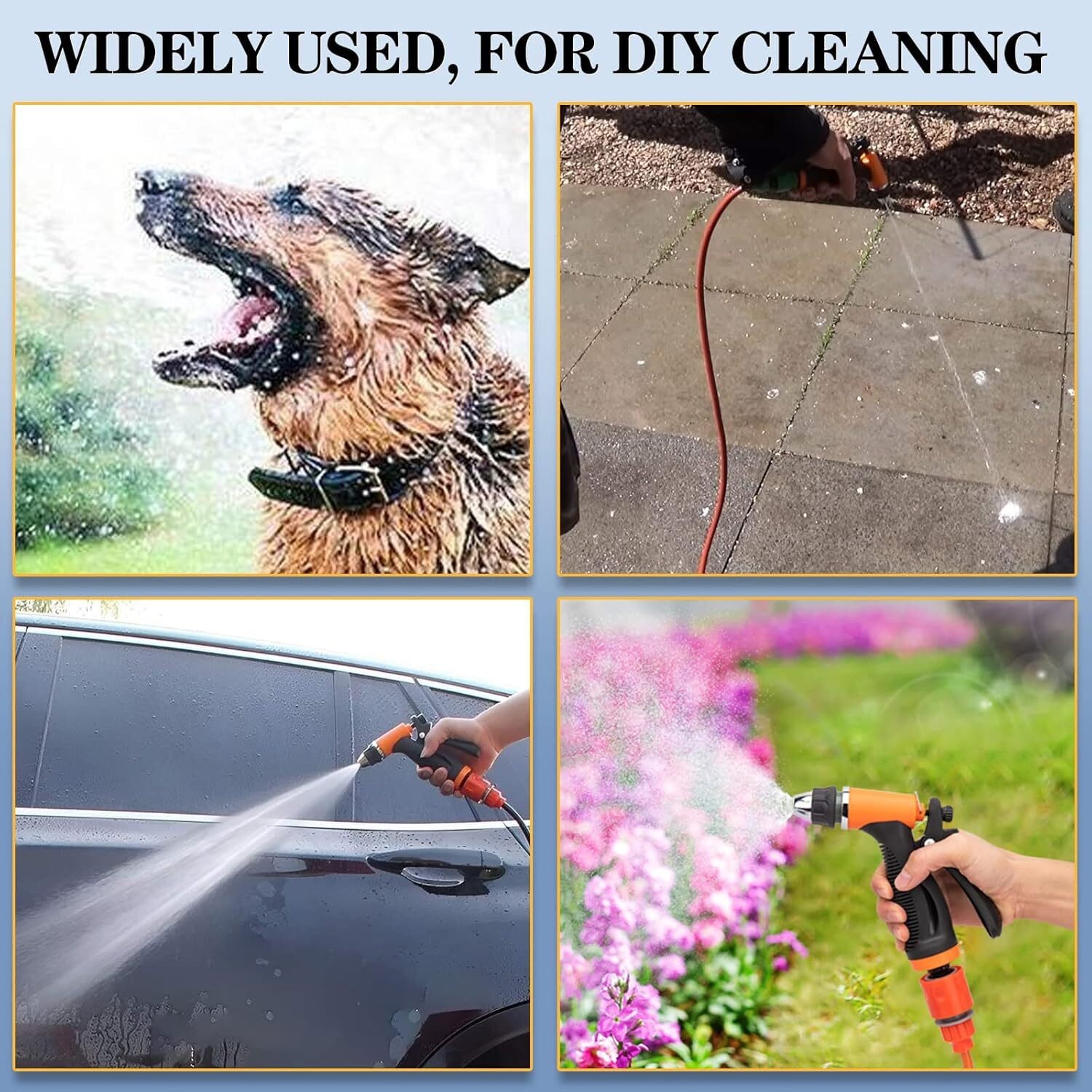 12V Pressure Washer For Car Portable Power Washer 130PSI Self-Priming Wash Pump