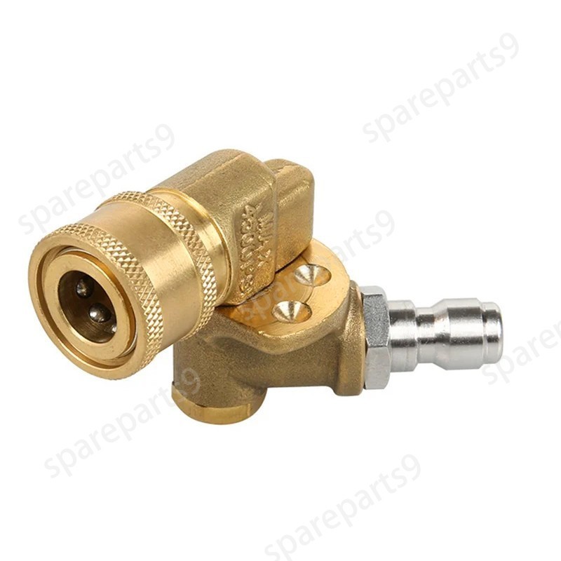 1 Piece Pivoting Coupler High Pressure 1/4″ Quick Connect Rotary Adapter 5 Gears